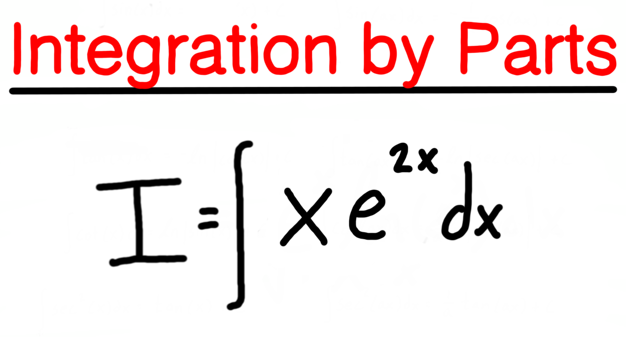 Integration by Parts Example #1