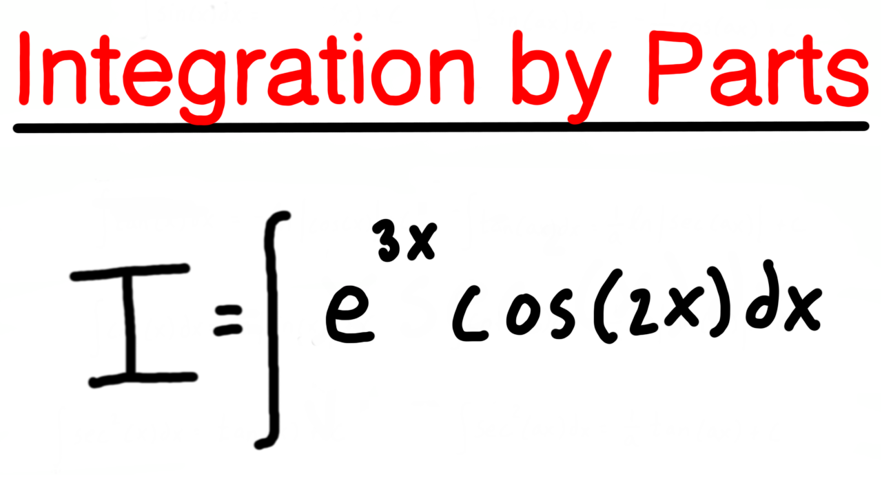 Integration by Parts Example Problem #3