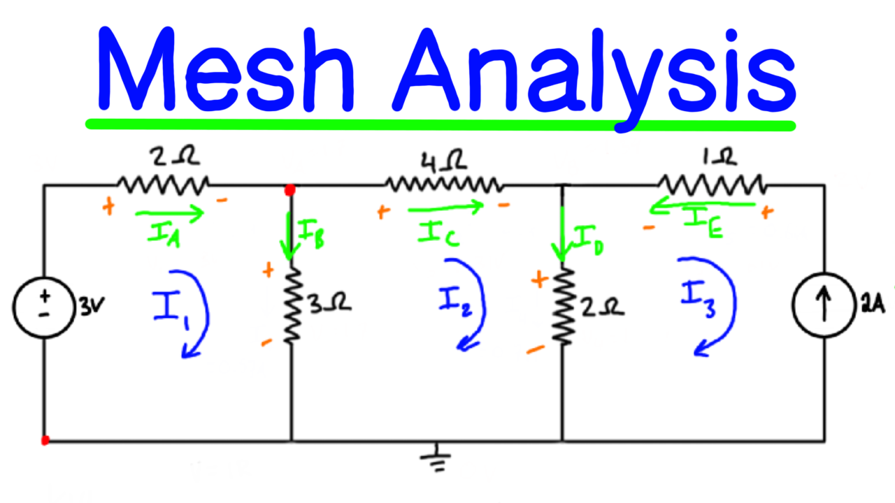 Mesh Analysis Example Problem #2